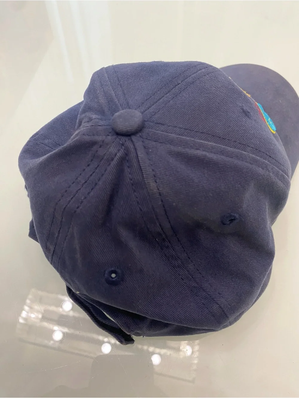 VTG Unisex Disney California Adventure Hat Navy Blue Opening Year Bear Cap